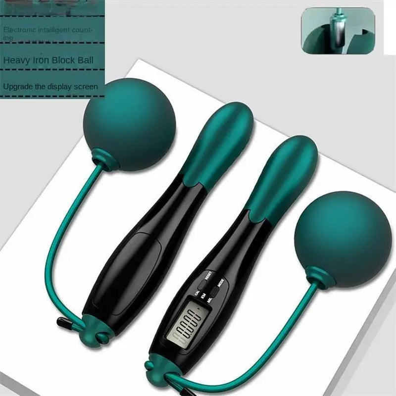 Cordless Electronic Jump Rope with LCD Counter for Gym and Crossfit Fitness
