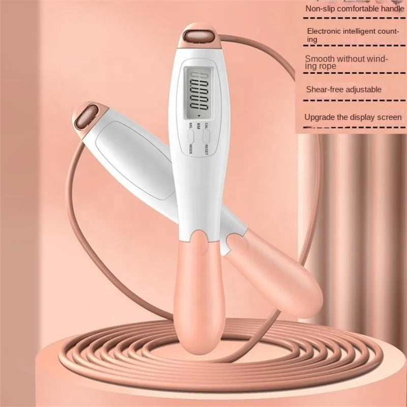 Cordless Electronic Jump Rope with LCD Counter for Gym and Crossfit Fitness