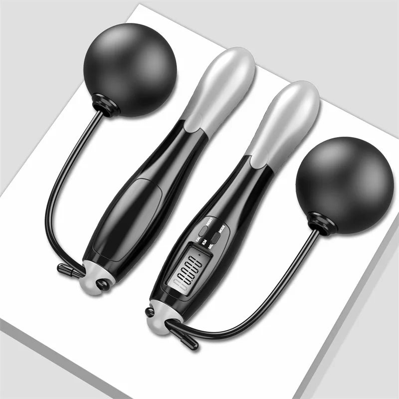 Cordless Electronic Jump Rope with LCD Counter for Gym and Crossfit Fitness