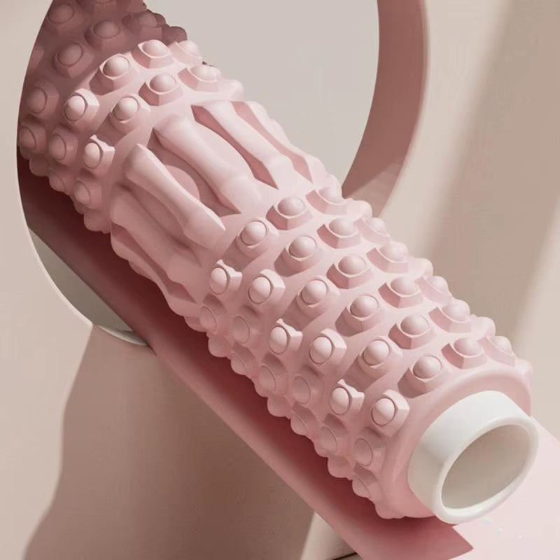Professional Yoga Foam Roller for Back Muscle Massage and Stretching Exercises