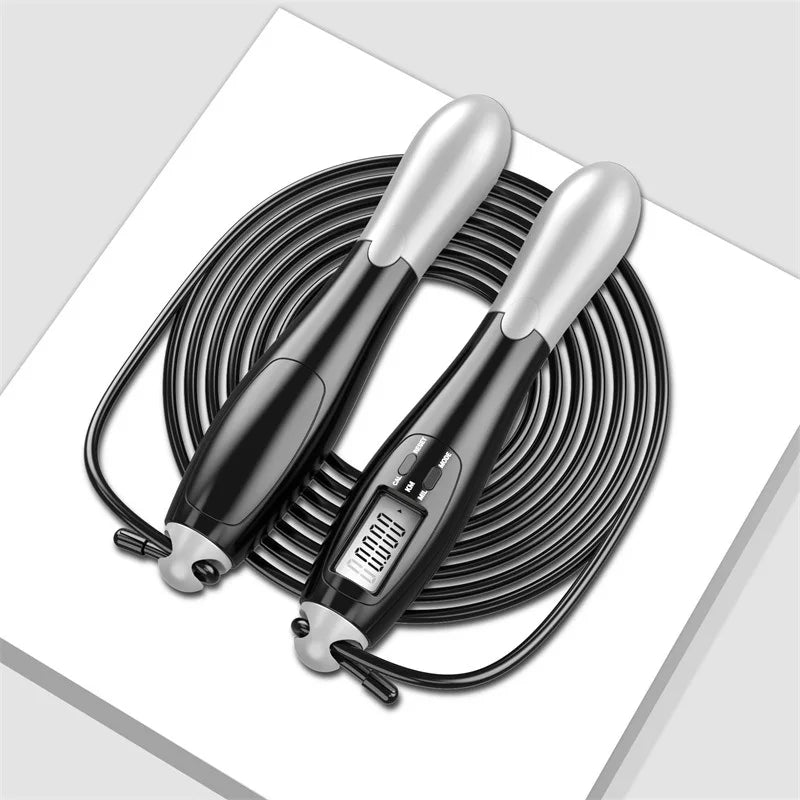 Cordless Electronic Jump Rope with LCD Counter for Gym and Crossfit Fitness