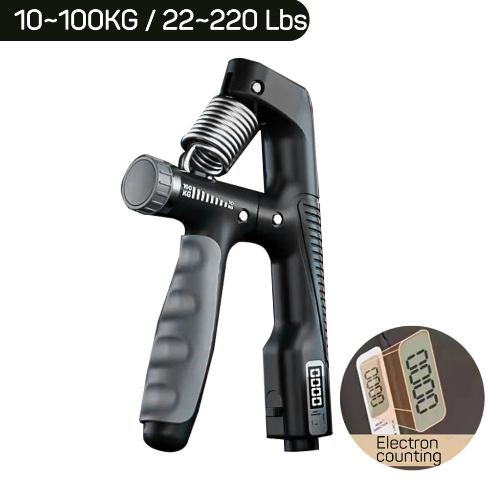 Adjustable Smart Counting Hand Grip (10-100KG) for Strength Training and Wrist Development
