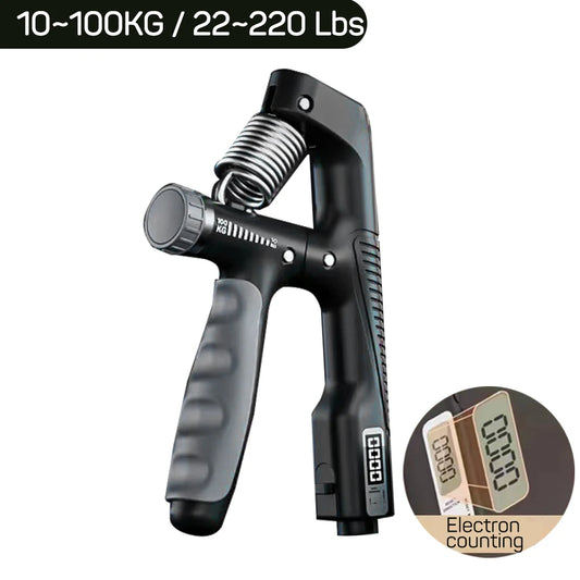 Adjustable Smart Counting Hand Grip (10-100KG) for Strength Training and Wrist Development