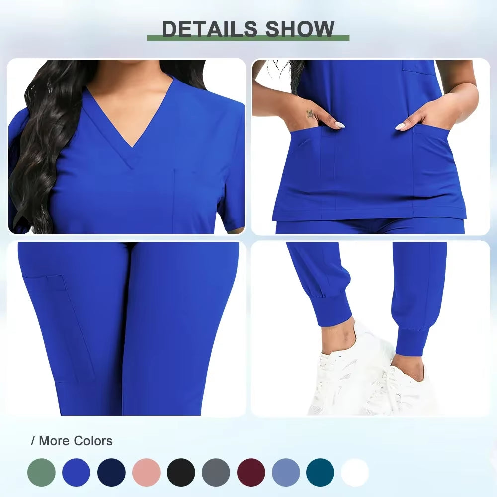 High-Quality Unisex Medical Scrubs for Women - Beauty Spa, Veterinary, and Dentistry Work Uniform Set