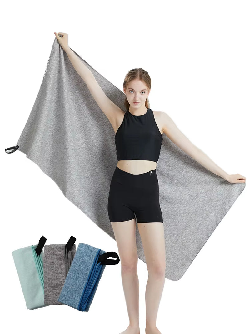 Microfiber Quick-Dry Gym Towel with Silver ION Technology - Odor-Free, Highly Absorbent Workout Gear for Sweat Management (Model M1)