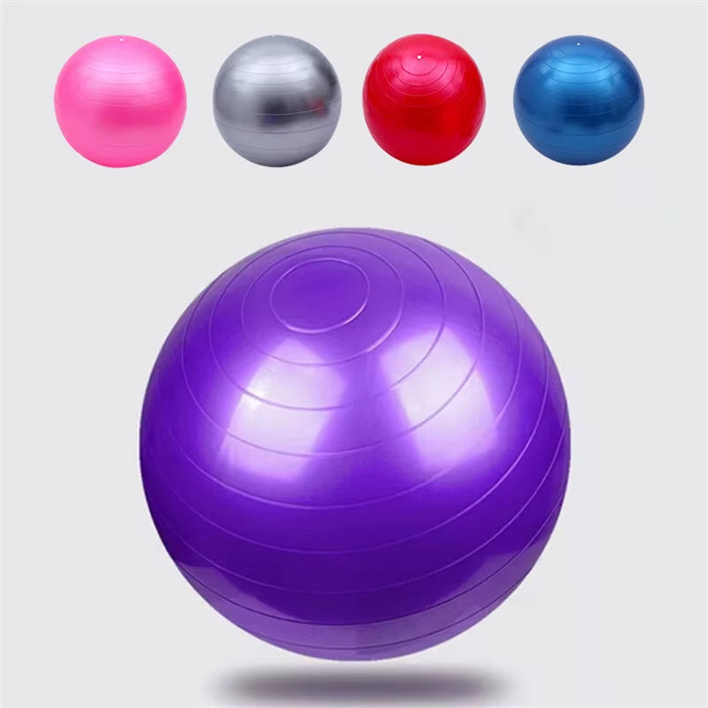 45cm Thickened PVC Fitness Yoga Ball - Explosion-Proof Exercise and Balance Equipment for Home Gym, Pilates, and Gymnastics