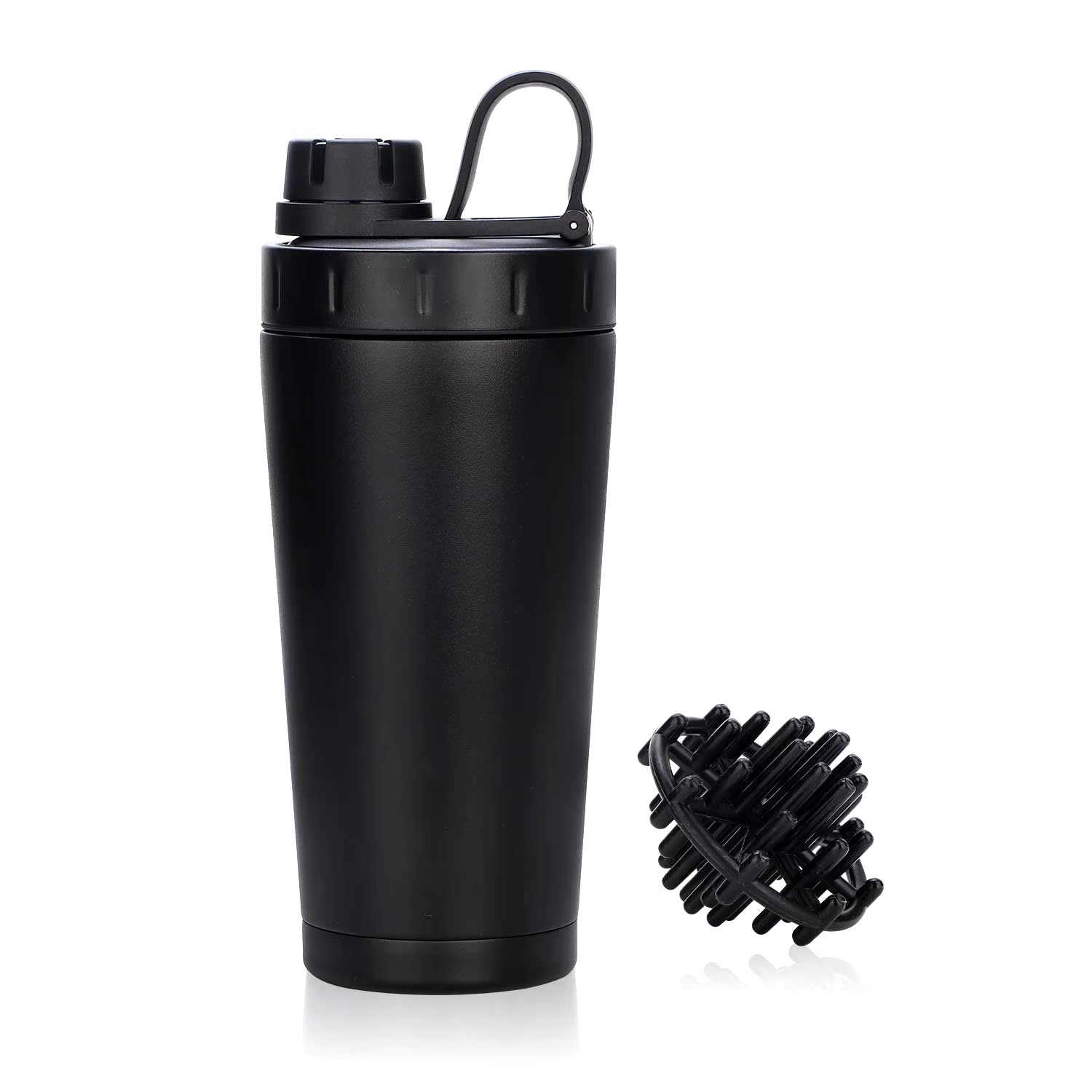 Personalized 20oz Double Wall Vacuum Insulated Stainless Steel Protein Shaker Bottle - Leak Proof Sports Drinkware