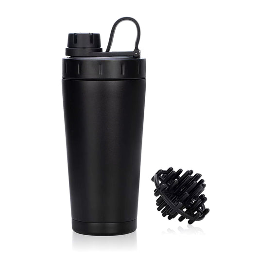 Personalized 20oz Double Wall Vacuum Insulated Stainless Steel Protein Shaker Bottle - Leak Proof Sports Drinkware