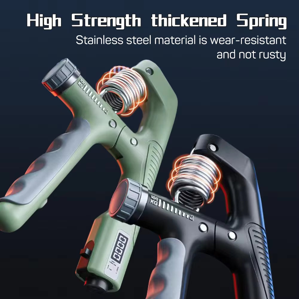 Adjustable Smart Counting Hand Grip (10-100KG) for Strength Training and Wrist Development