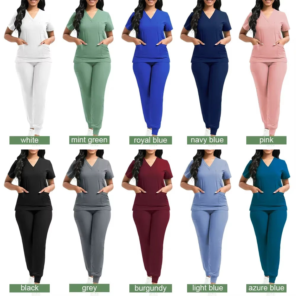 High-Quality Unisex Medical Scrubs for Women - Beauty Spa, Veterinary, and Dentistry Work Uniform Set