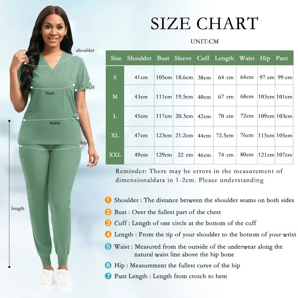 High-Quality Unisex Medical Scrubs for Women - Beauty Spa, Veterinary, and Dentistry Work Uniform Set