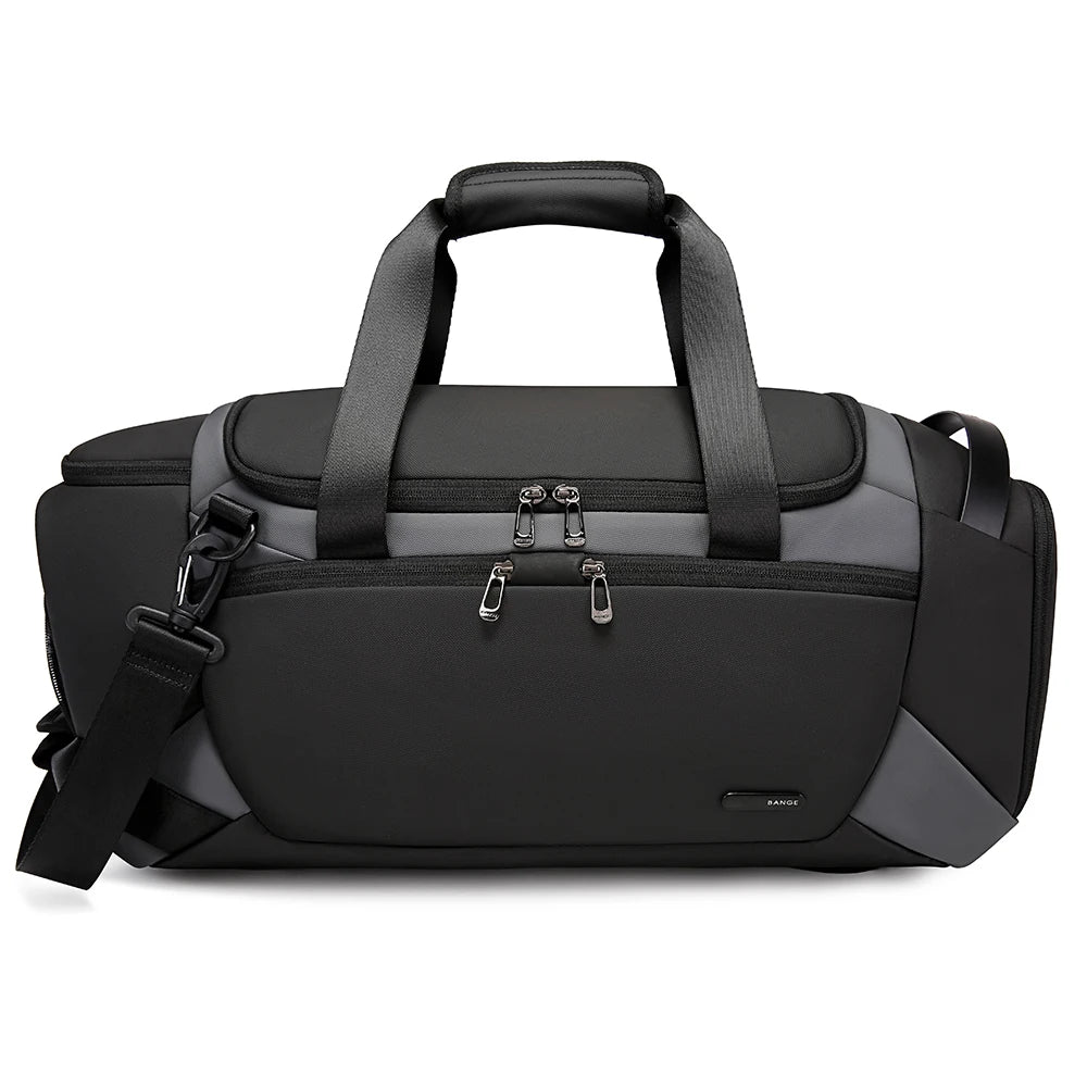 21-Inch Waterproof Sports Duffel Bag for Men with Shoe Compartment and Wet/Dry Storage