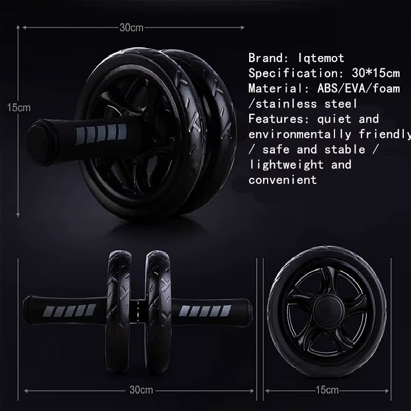 AB Roller Wheel for Home Fitness - Silent Abdominal Training Equipment for Strength Workouts