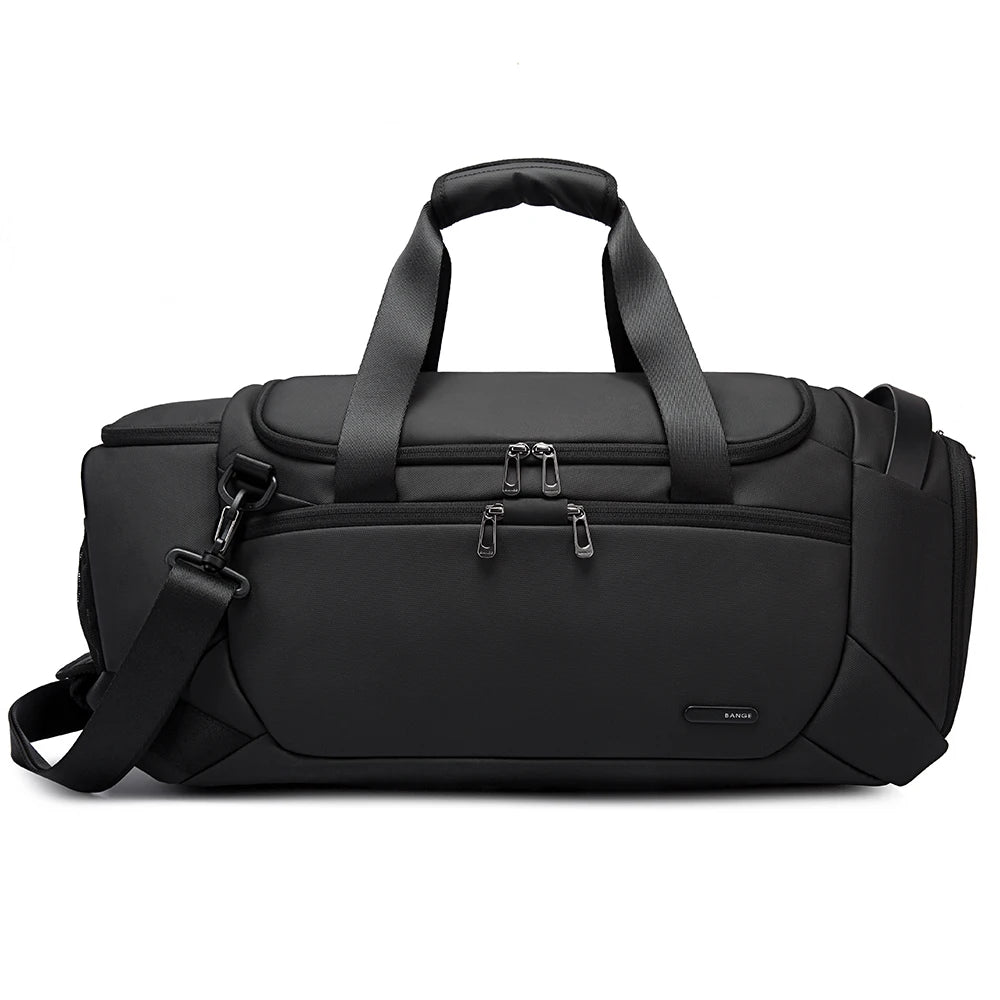 21-Inch Waterproof Sports Duffel Bag for Men with Shoe Compartment and Wet/Dry Storage