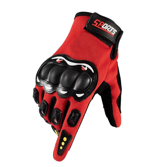 Men's Full-Finger Motorcycle Gloves with Touch Screen Capability for Outdoor Off-Road Sports and Protection Against Falls