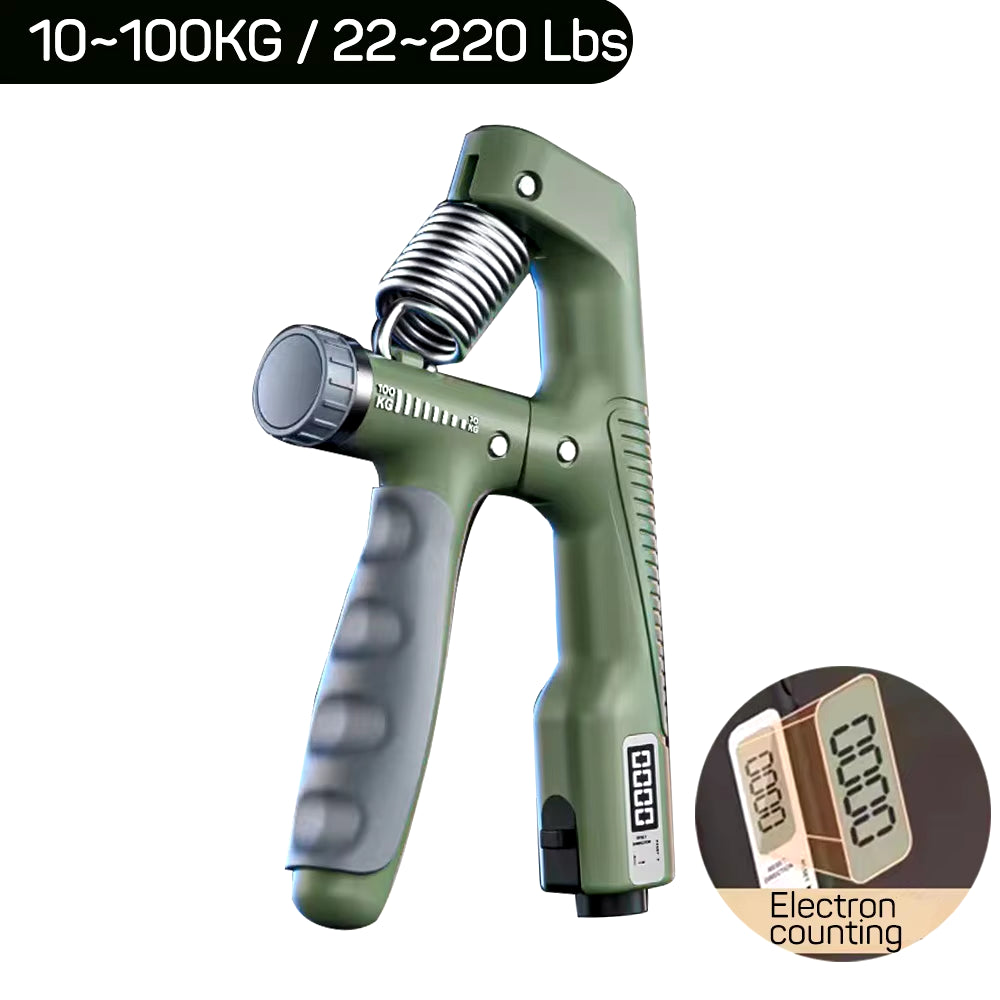 Adjustable Smart Counting Hand Grip (10-100KG) for Strength Training and Wrist Development