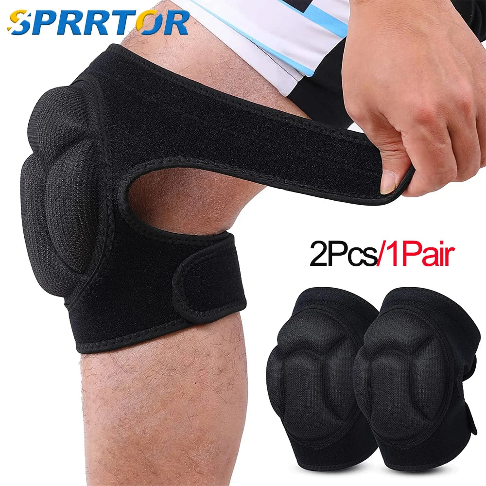 Sports Anti-Collision Sponge Knee Pads for Football, Basketball, and Roller Skating - Protective Gear for Enhanced Safety